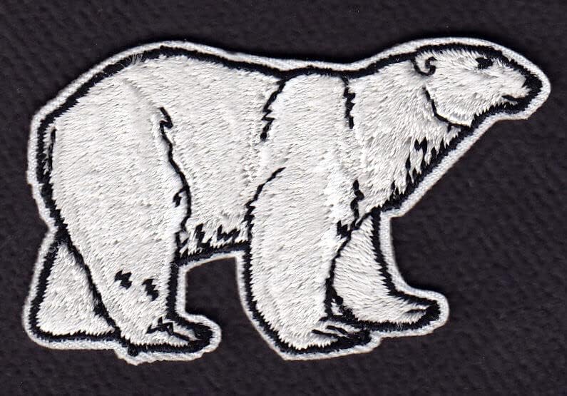 Железо од поларна мечка на везени лепени животни Арктичка зоолошка градина