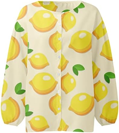 Miashui Skyline Cotton Sleep Mirts 2023 Women'sенски нов обичен лабав меур ракав моден овошен лог на ракави маички за маички за