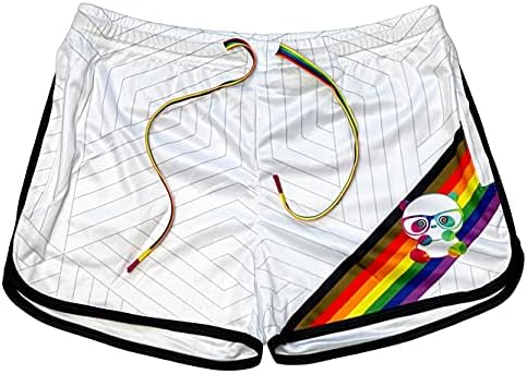 Мажишта што трчаат плен шорцеви, џебови со патенти, кратки ЛГБТК и забава, геј виножито панта шорцеви