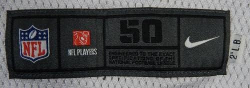 2014 година Кливленд Браунс Кристијан Киркси 58 игра користеше бела практика Jerseyерси 50 7 - Непотпишана игра во НФЛ користени