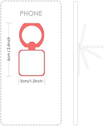Лос Анџелес Америка Инк Сити Сликарство Квадратен мобилен телефон прстен држач за држач за заграда Универзален подарок за поддршка