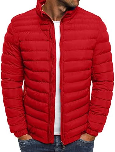 Машки палто, плус големина со долги ракави со долги ракави мажи кои се во тренд на активна зимска висока вратот на вратот нагоре,