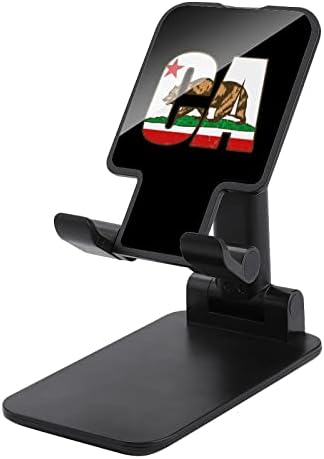 Калифорнија мечка знаме за преклопување на десктоп мобилен телефон, преносен прилагодлив штанд за додатоци за патувања