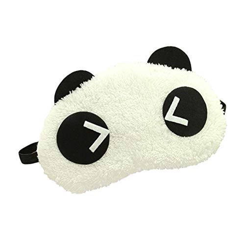 Удобната симпатична маска за очи на панда со отстранлив мраз торба ја олеснува несоница и стрес