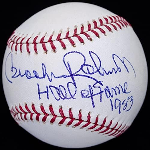 Брукс Робинсон сала на славните 1983 потпиша ОМЛ Бејзбол JSA COA AI58511 - Автограмски бејзбол