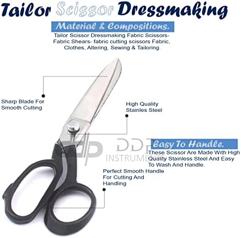 ДДП 8 прилагодени ножици за ножици за ножици- ткаенини ножици- ткаенини за сечење ткаенини, облека, менување, шиење и прилагодување