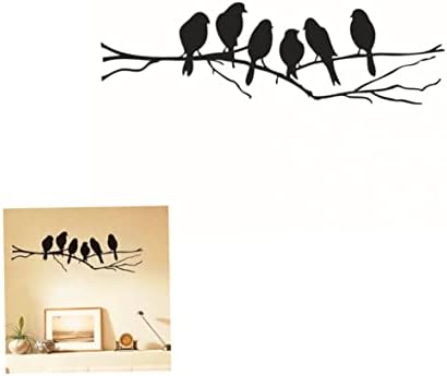 КУЈИФДС Птици На Дрво Винил Ѕид Налепница Креативни Ѕид Налепница Отстранлив Уметнички Ѕид Хартија За Спална Соба, Дневна Соба, Детска Соба Ѕид Налепници