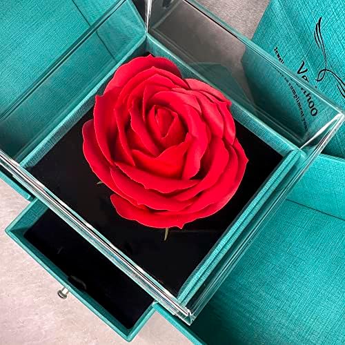Ловорид Зачувана Вистинска Роза, Вечна Кутија За Подароци За Цвеќе, Рачно Изработени Вечни Подароци За Цвеќе Од Роза За Нејзината