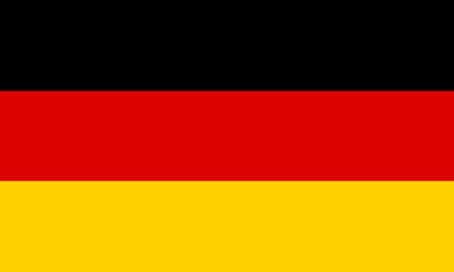 Tenner.London Set од 5 германски знаме железо на екран печатење ткаенина Апликација машина за миење германско знаме