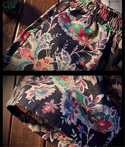 Andongnywell Брзи суви стебла за пливање со мрежна обвивка за печатење костим за капење печатени цветни шорцеви