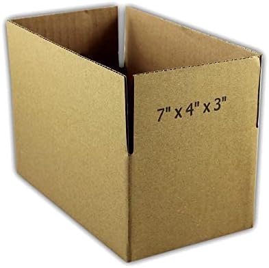 50 Екосвифт 7х4х3 Брановидни Картонски Кутии За Пакување Пошта Кутија За Испорака Во Движење Картони 7 х 4 х 3 инчи