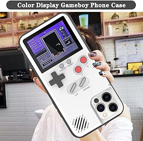 Autbye Gameboy Телефон Случаи, Ретро 3D Gameboy Случај за iPhone со 36 Мали Игри, Боја Дисплеј Shockproof Видео Игра Телефон