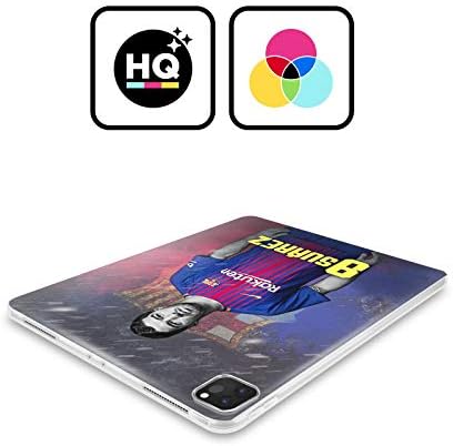 Дизајн на главни случаи официјално лиценциран ФК Барселона Луис Суарез 2017/18 Прва тимска група 1 мек гел кутија компатибилен со Apple iPad 10.2 //