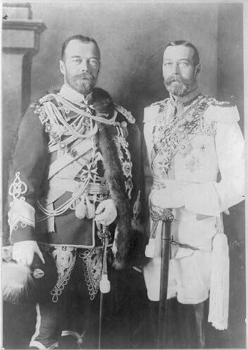 Фотографија на историски производи: Цар Николас Втори од Русија, кралот Georgeорџ V од Англија