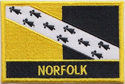 Знамето на знамето на округот Норфолк, украсена лепенка за значки за блејзер