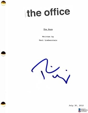 Rainn Wilson потпиша автограм канцеларија - Фарма со целосна епизода скрипта w/Бекет бас автентикација - Пожескајќи го Стив