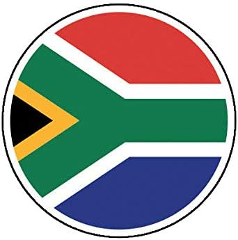 EW дизајнира тркалезна јужна Африка налепница на налепница на знамето винил јужна Африка налепница за браник винил налепница автомобил камион декора 5 “