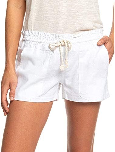 Кратки шорцеви од миашуи за жени -женски шорцеви летни обични половини панталони Еластични удобни плажа влечејќи шорцеви за
