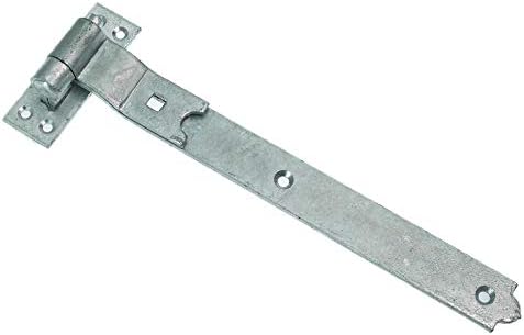 3 x Cranked Hook & Band Shed Hinges Hinges Galvanized 300mm x 38mm x 4,5мм