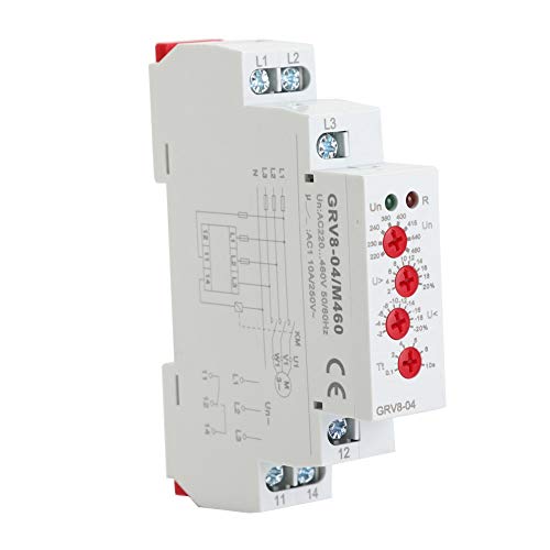 Релеј за заштита на напон, GRV8-04 3-фаза на мониторинг на напон за контрола на напон, релеј за контрола на напон, релеи за