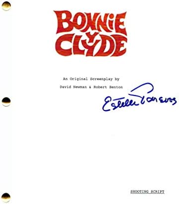 Естел Парсонс потпишаа Аутограф Бони и Клијд целосна филмска скрипта - победник на Оскар, многу ретки, тетка Бев Росана, Конорс,