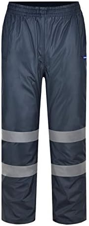 Aykrm 4 бои безбедносни панталони за дожд рефлектираат висока видливост водоотпорни панталони за дожд