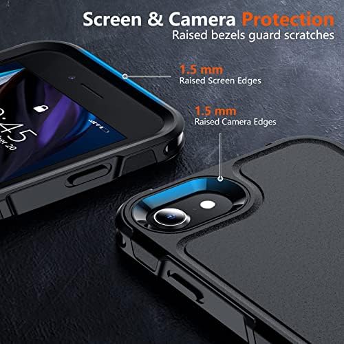 xiwxi Iphone SE Случај 2022/3/2020, Iphone 8/7 Случај, со [2xtempered Стакло Заштитник На Екранот] [360 Целосна Тело Отпорен