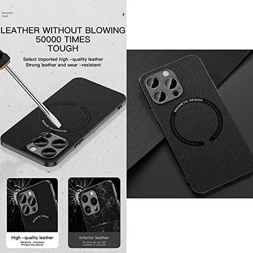 Nlweloa Magnetic Guardian дизајниран за iPhone 14 Pro Max Case [Тестиран пад на воената оценка] [Компатибилен со Matsafe] Мат