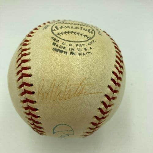 Мики Мантл и Били Мартин потпишаа бејзбол од Националната лига во 1970 -тите ЈСА COA - Автограмирани бејзбол
