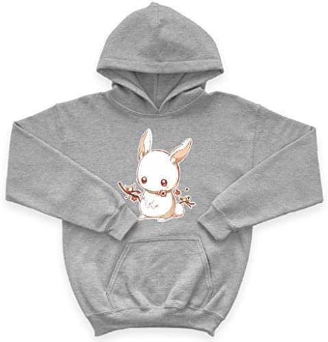 Аниме Bunny Kids 'Sponge Fleece Hoodie - Аниме симпатична зајаче детска дуксерка - графичка худи за деца