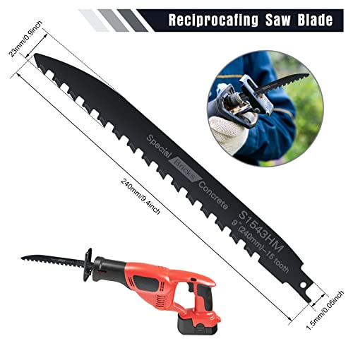 Anpress Rechecting Saw Blade, уривање asonидарски возвраќајќи се лопатки Sawzall Blades Metal Cutting Carbide Saber Saw Saw Alte за порозно дрво за сечење бетон