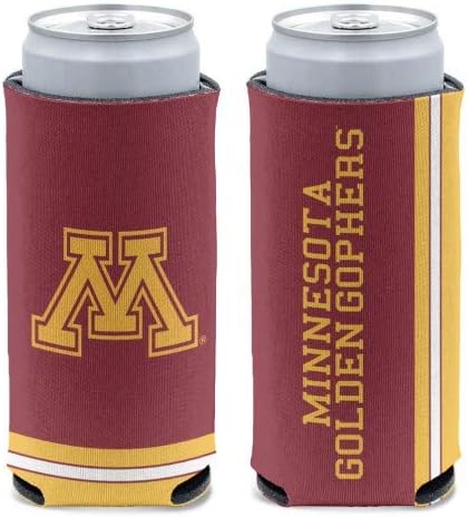 Wincraft NCAA Minnesota Golden Goophers Slim Can Can Caler, Team Colors, една големина