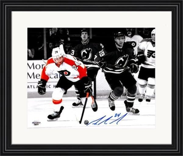 Мет Прочитајте автограмирана 8x10 Фото 1 Matted & Rramed - Autographed NHL Photos