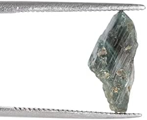 GemHub 3,60 CT Природно сурово зелено турмалин камен груби кристали, правење жица завиткување, лековити подароци за карпи